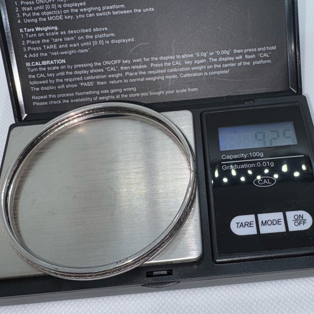 Sterling Silver Bangle Bracelets Two - image 4